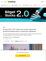 Former SEC, CFTC Chair Gary Gensler argues that prediction markets don't overrule state regulations