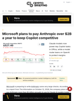 Microsoft plans to pay Anthropic over $2B a year to keep Copilot competitive