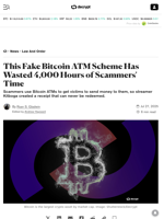 This Fake Bitcoin ATM Scheme Has Wasted 4,000 Hours of Scammers' Time - Decrypt