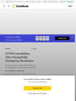 ATOM Consolidates After Strong Rally, Testing Key Resistance