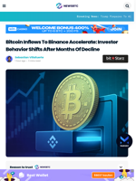 Bitcoin Inflows To Binance Accelerate: Investor Behavior Shifts After Months Of Decline