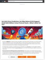 Sui (SUI) Price Prediction: Sui Slips Below $3.50 Support Amid $223 Million Cetus Protocol Hack—What’s Next for Sui? - Brave New Coin