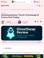 GhostSwap Review: The Go-To Exchange for Privacy-First Trading - 99Bitcoins