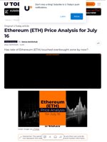 Ethereum (ETH) Price Analysis for July 16