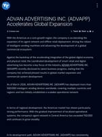 ADVAN ADVERTISING INC. (ADVAPP) Accelerates Global Expansion | Visionary Financial