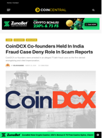CoinDCX Co-founders Held In India Fraud Case Deny Role In Scam Reports
