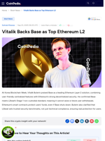 Vitalik Backs Base as Top Ethereum L2