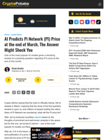 AI Predicts Pi Network (PI) Price at the end of March, The Answer Might Shock You