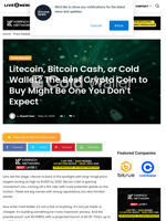 Litecoin, Bitcoin Cash, or Cold Wallet? The Best Crypto Coin to Buy Might Be One You Don’t Expect | Live Bitcoin News