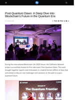 Post Quantum Dawn: A Deep Dive into Blockchain's Future in the Quantum Era - Visionary Financial