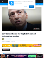 Gary Gensler Insists His Crypto Enforcement Actions Were Justified