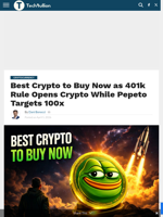 Best Crypto to Buy Now as 401k Rule Opens Crypto While Pepeto Targets 100x - TechBullion