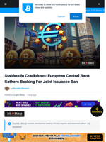 Stablecoin Crackdown: European Central Bank Gathers Backing For Joint Issuance Ban | Bitcoinist.com