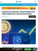 Crypto ETFs Are Booming – But Best Wallet Proves Crypto
Wallets Aren’t Just Insurance Policies