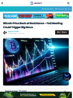 Bitcoin Price Back at Resistance – Fed Meeting Could Trigger Big Move