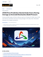 ATOM Price Prediction: Buried Under Every Moving Average as Oversold Stochastics Build Pressure - Blockchain.News