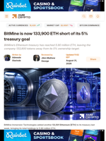 BitMine is now 133,900 ETH short of its 5% treasury goal - AMBCrypto