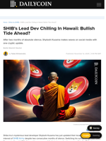 SHIB’s Lead Dev Chilling In Hawaii: Bullish Tide Ahead? - DailyCoin