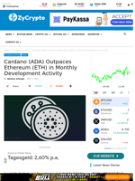 Cardano (ADA) Outpaces Ethereum (ETH) in Monthly Development Activity ⋆ ZyCrypto