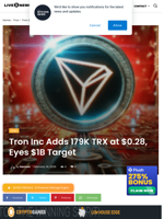 Tron Inc Buys 179K TRX, Treasury Hits 680M+ Tokens
