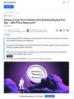 Will Solana Long-Term Holders Revive SOL Price?