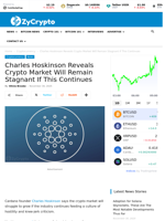 Charles Hoskinson Reveals Crypto Market Will Remain Stagnant If This Continues ⋆ ZyCrypto