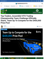 Top Traders, Assemble! HTX Trading Championship Team Challenge Officially Starts, Team Up To Compete for the $400,000 Prize Pool