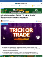 gTrade Launches $400K “Trick or Trade” Halloween Contest on Arbitrum - TheNewsCrypto