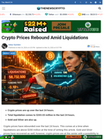 Crypto Prices Rebound Amid Liquidations - TheNewsCrypto