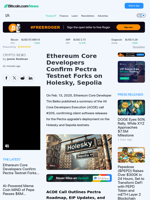 Ethereum Core Developers Confirm Pectra Testnet Forks on Holesky, Sepolia – Crypto News Bitcoin News