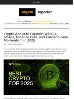 Crypto About to Explode: Web3 ai, Solana, Binance Coin, and Cardano Turning Heads in 2025