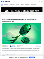 $1B Crypto Plan Announced as Jiuzi Shares Spike to 55.5% - BeInCrypto
