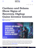 Cardano and Solana Show Signs of Recovery, Digitap Gains Investor Interest