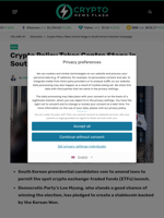 Crypto Policy Takes Centre Stage in South Korea’s Election Campaign - Crypto News Flash