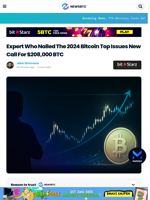Expert Who Nailed 2024 Bitcoin Top Issues New Call For $208,000