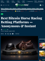 Best Bitcoin Horse Racing Betting Platforms — Anonymous & Instant - Crypto Daily