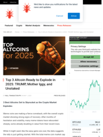 Top 3 Altcoin Ready to Explode in 2025: TRUMP, Mother Iggy, and Unstaked - NullTX
