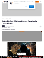 Satoshi-Era BTC on Move, On-chain Data Finds