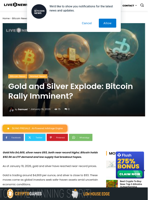 Crypto News: Gold & Silver Soar, Bitcoin Eyes $100K Breakout