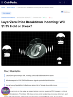 LayerZero Price Breakdown Incoming: Will $1.35 Hold or Break?
