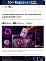 Will new Uniswap protocol fee proposals drive ‘substantial UNI burn’? - AMBCrypto