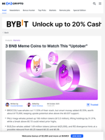 3 BNB Meme Coins to Watch This “Uptober”