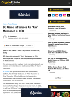 BC Game introduces Ali “Ako” Muhanned as CEO