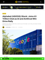 Alphabet ($GOOG) Stock: Joins $3 Trillion Club as AI and Antitrust Win Drive Rally