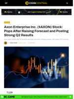 Axon Enterprise Inc. ($AXON) Stock: Pops After Raising Forecast and Posting Strong Q2 Results