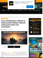 From 40 Meetups A Month To Nationwide Freedom: Bitcoin Indonesia's Real-Life Comeback