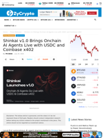 Shinkai v1.0 Brings Onchain AI Agents Live with USDC and Coinbase x402