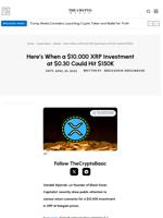 Here’s When a $10,000 XRP Investment at $0.30 Could Hit $150K
