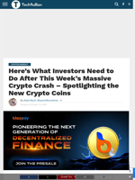 Here's What Investors Need to Do After This Week's Massive Crypto Crash - Spotlighting the New Crypto Coins - TechBullion