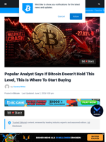 Popular Analyst Says If Bitcoin Doesn’t Hold This Level, This Is Where To Start Buying | Bitcoinist.com